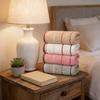 Cotton Towel With Embroidery For Home Use Perfect Absorption Gift For Women