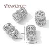 18K Gold Plated Metal Bead Separators For Bracelets,Weave Pattern Beads,Spacer Beads For Jewelry Making DIY Accessories