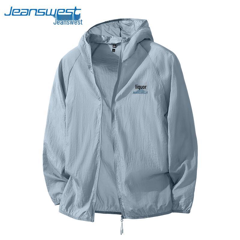 Jeanswest Men's Hooded Ice Silk UV Protection Jacket