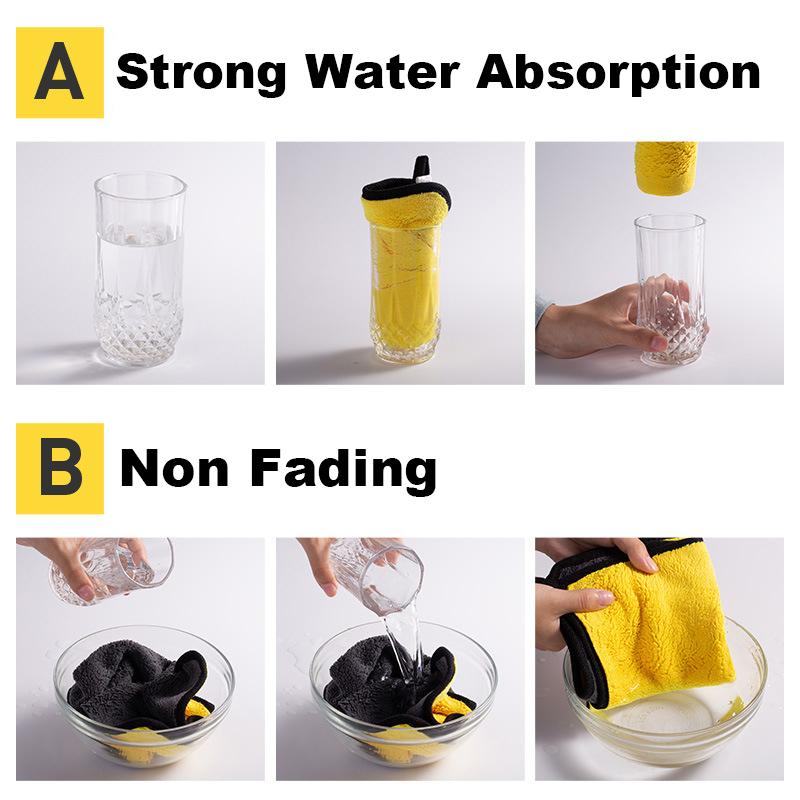 1/3/6Pcs Mikrofaser-reinigungstuch Auto Reinigungstücher Professionelle Detaillierung Auto Trocknen Mikrofaser Handtuch Waschen Handtuch