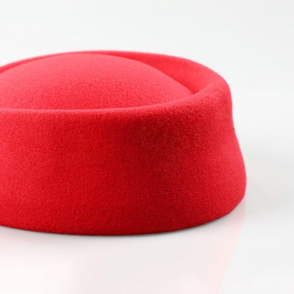 Fashion Stage Performance Beret Hat Cosplay Masquerade Party Airline Stewardess Caps Uniform Caps