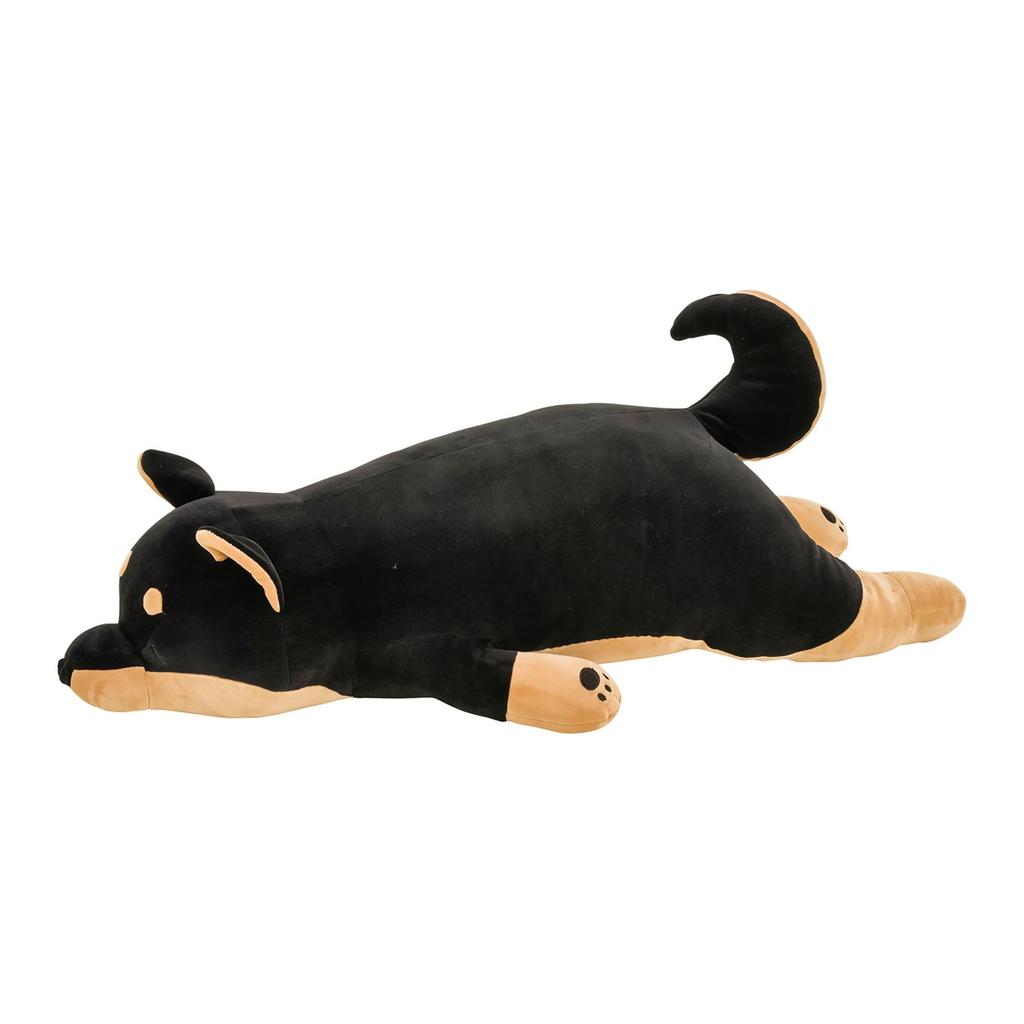 LIV HEART Premium Sleepy Animals Body Kotetsu the Black Shiba Large Size 73cm In Fluffy and Squishy Plush Gift Item Pillow, Inu, (Approx. Length),