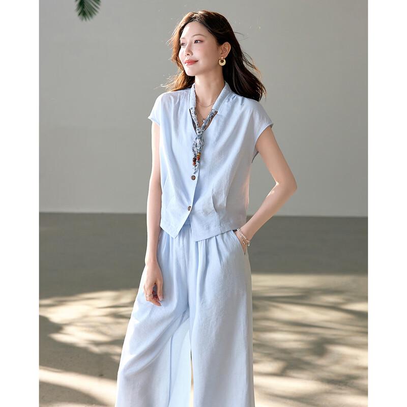 TERRE BLEUE Women's Summer Casual Two-Piece Set