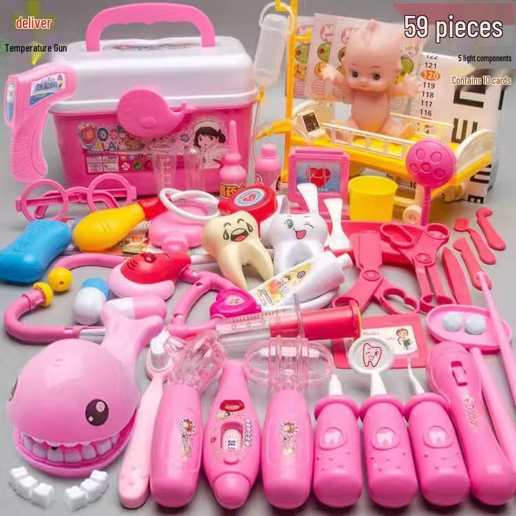 Children's Doctor Kit: Simulation Stethoscope, Injection, Pretend Play Set for Boys and Girls