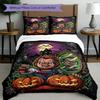 3pcs Duvet Cover Set (1*Duvet Cover + 2*Pillowcase, Without Core), Bride of Chucky Print Bedding Set, Bedroom Decor, All‑Season, Birthday Gift