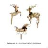 Lighted Christmas Decorations Deers and Santa Sleigh Waterproof Ornaments