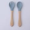 Children's Silicone Divided Plate Set: Food-Grade Tableware with Fork & Spoon for Babies and Toddlers