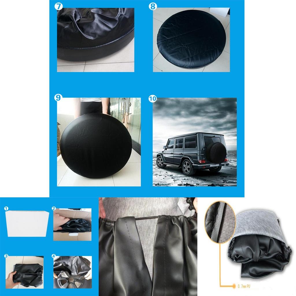 4x4 Tyre Cover 4wd Spare Wheel Tire Rear Cover Honda Suzuki Rover Land