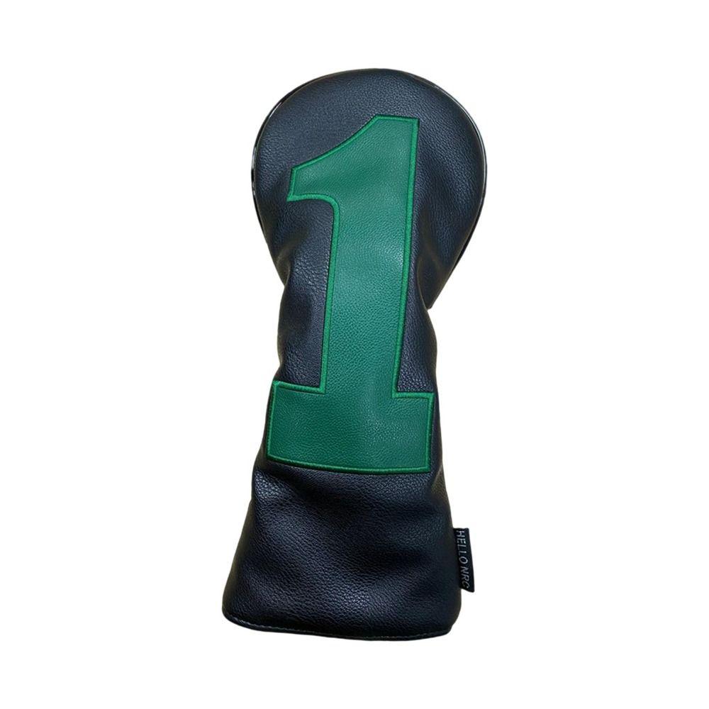 PU Leather Golf Club Protector Number Print Wood Headcover Golf Head Cover  Driver Fairway