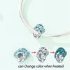 925 Silver Chameleon Raccoon Golden Tiger Silicone Stopper Clasp Charms Beads Fit Bracelet DIY Jewelry