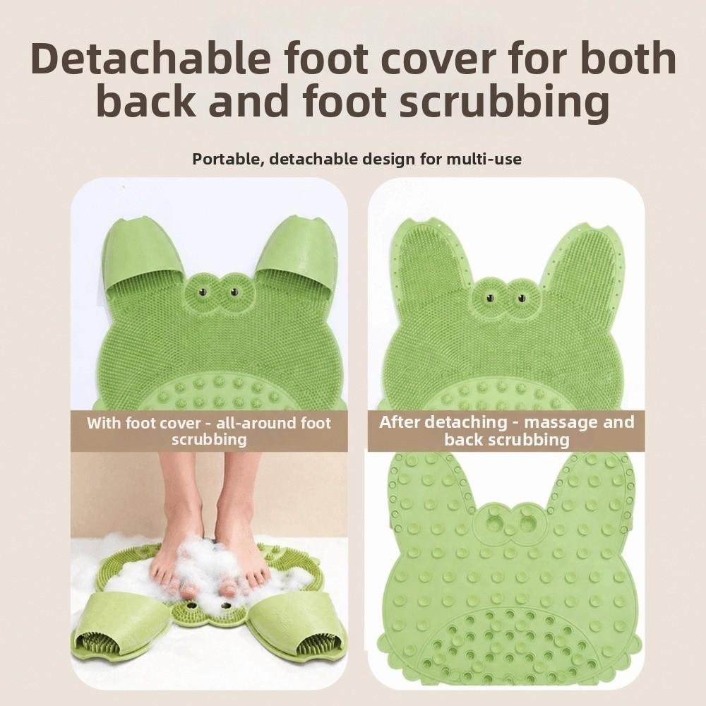 Crab Shape Shower Foot Scrubber Mat Cartoon Magnet Bead Massage Shower Pad Comfortable Creative Non-slip Bath Rug