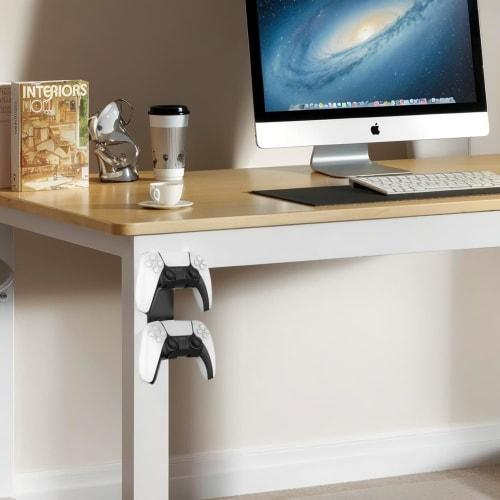 KAIXUANMAN Magnetic Controller Holder, Aluminum Headphone Stand, Magnetic Game Controller Storage Rack, Headset Stand, Gaming Accessories, Holds Two C