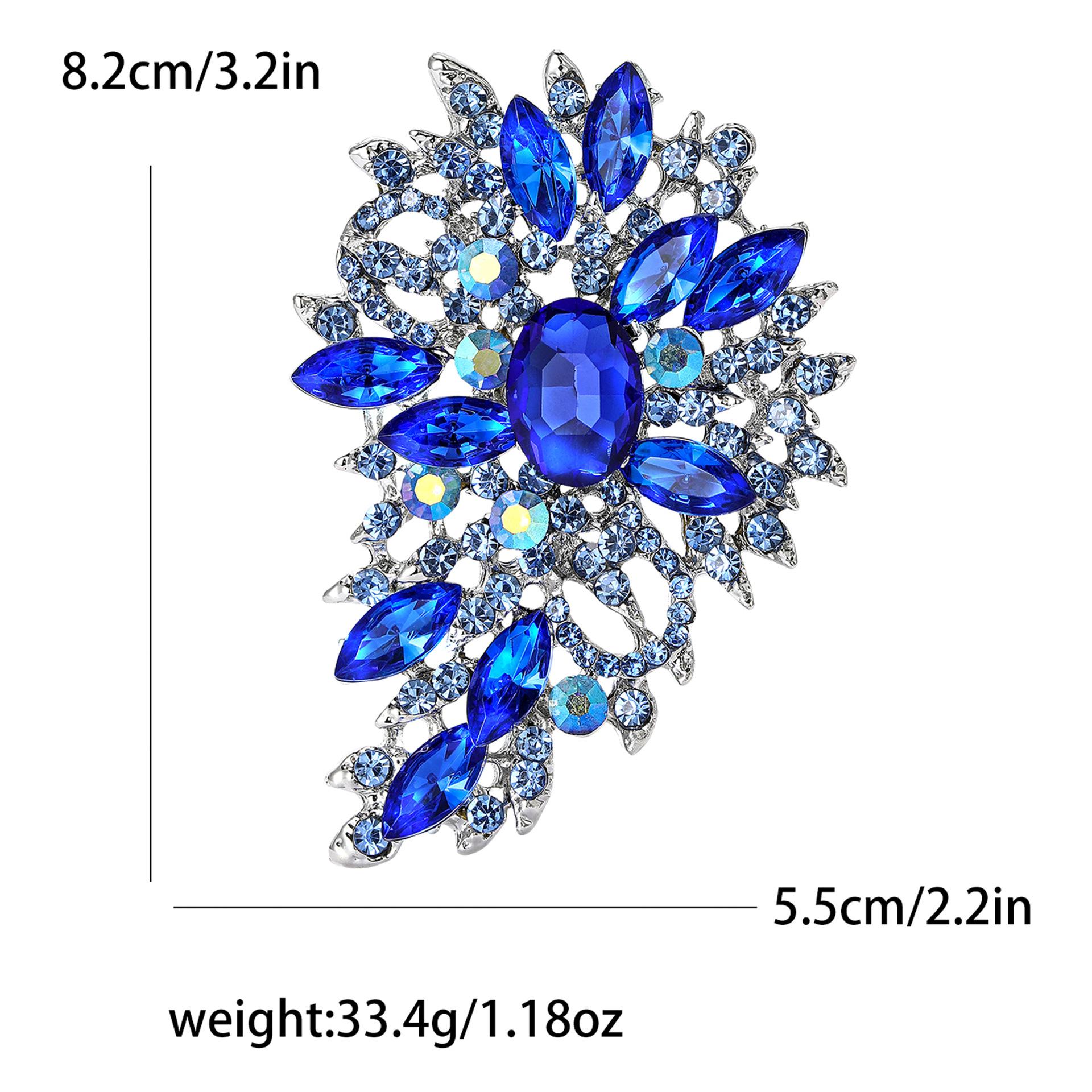 

Ретро сплав горный хрусталь средняя стеклянная брошь высокого класса универсальная женская костюм платье корсаж аксессуары булавка