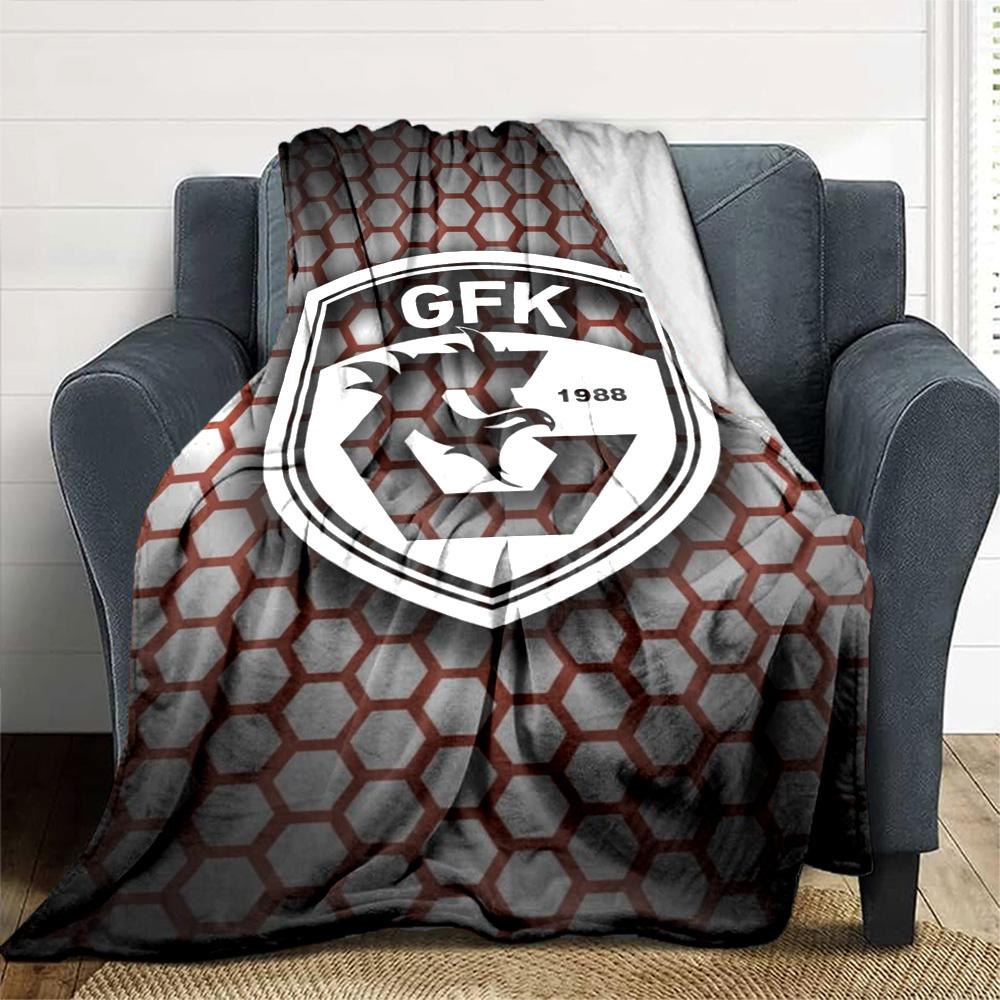 Gaziantep FK Print Flannel Blanket High Quality Warm Comfortable Cover for All Seasons Perfect for Gifts Home Decor