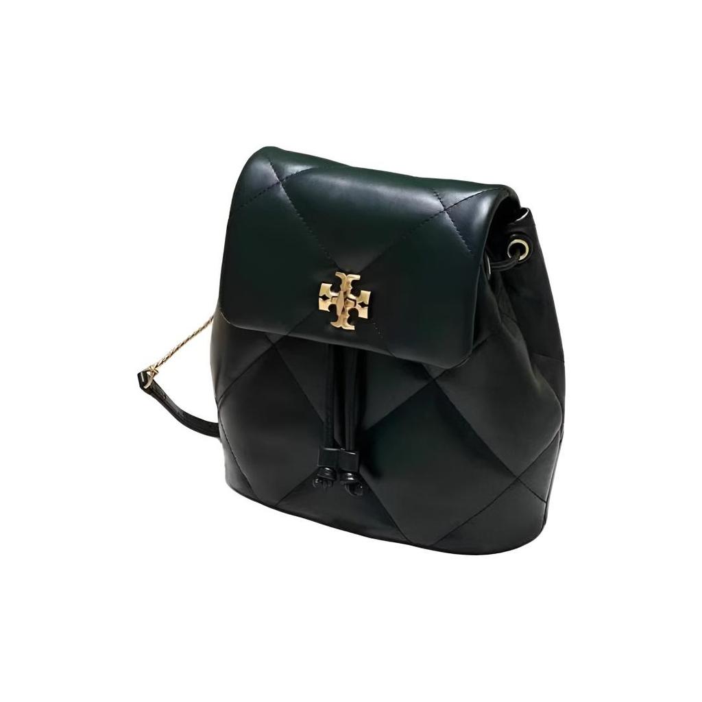 Tory Burch Kira Classic Logo Leather Mini Backpack Women Backpacks Black 170485-001