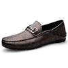 Men's Large Size Soft Sole Slip-on Leather Loafers - Casual Driving & Business Shoes