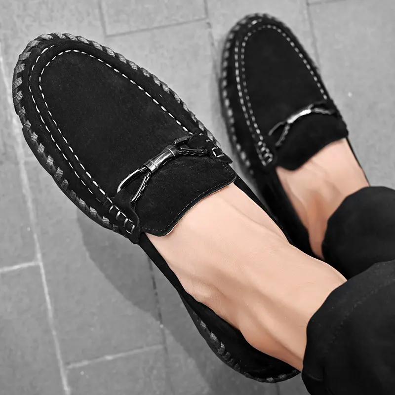 Loafers Shoes Men 2025 Spring Clasicc Comfy Man Flat Moccasin Fashion Shoes Men Slip on Boat Shoes For Men Casual Shoes