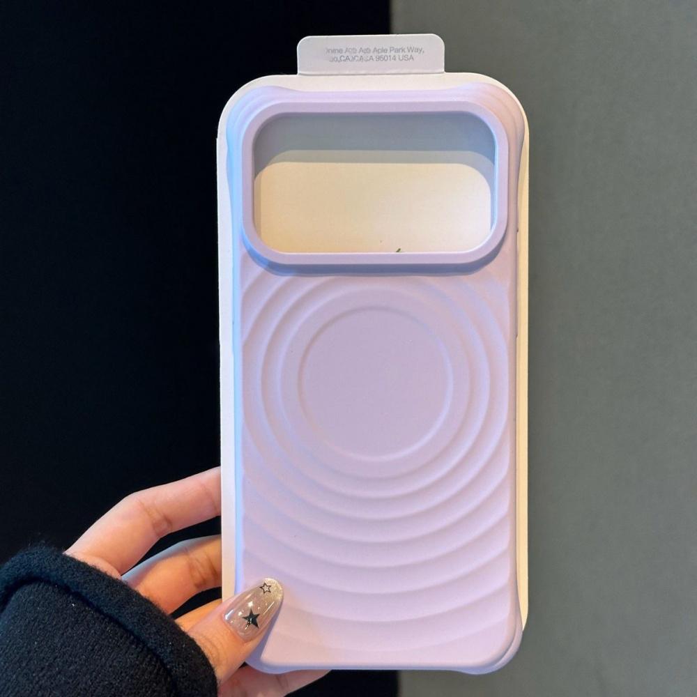 Candy Silicone Protective Velvet Shockproof Case For iPhone 17 Air 16 15 14 13 Pro Max Plus For Magsafe Water Ripple Magnet Capa