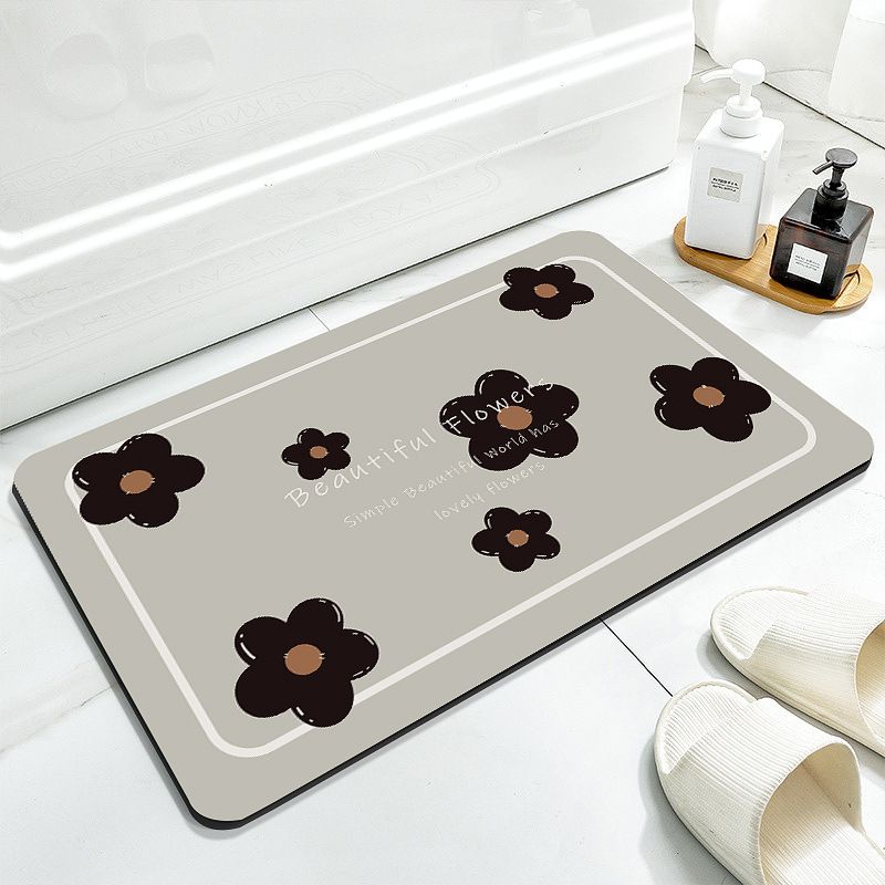 Badezimmer-Fußmatte, Diatomeenerde, niedliche Fußmatte, Haushaltstoilette, Türdämpfer, Toiletten-Schnelltrocknung und rutschfest
