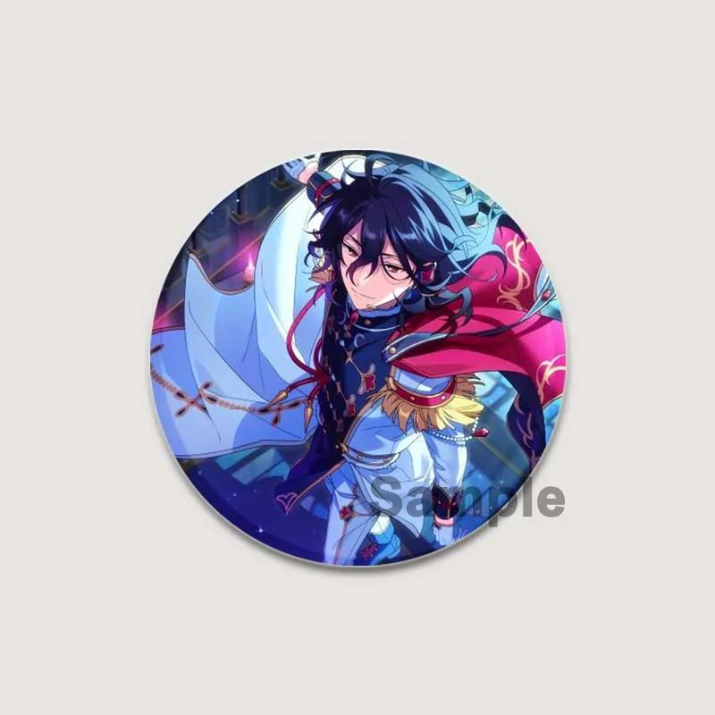 32/44/58mm Anime Ensemble Stars Pins Cartoon Characters Rei Sakuma Badge Handmade Brooches Breastpin for Backpack Clothes Gift Accessory