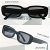Protective Glasses Rectangle Fashion Sunglasses For Women Men Retro 90S Vintage UV400 Sun Shades Glasses For Summer Beach Travel