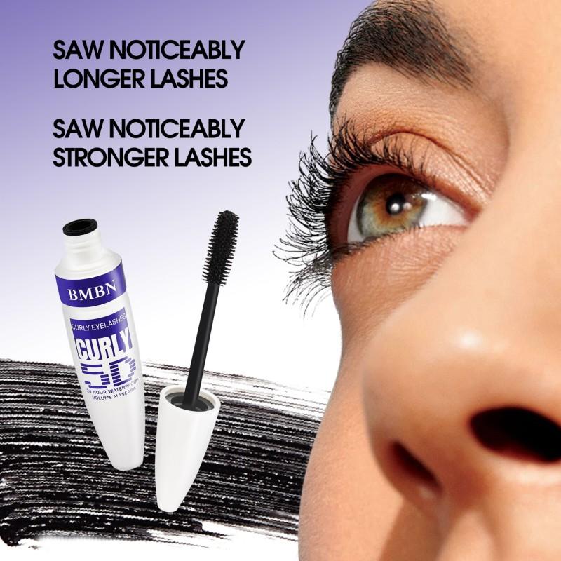 Wasserdichte Mascara - Volumen & Länge-Verlängernd, Schwarzer Wimpernverstärker, Geeignet für Jede Wimper, Klar, Lang, Geschwungen, Ohne Klümpchen, Schweißresistent & Einfach zu Verwenden