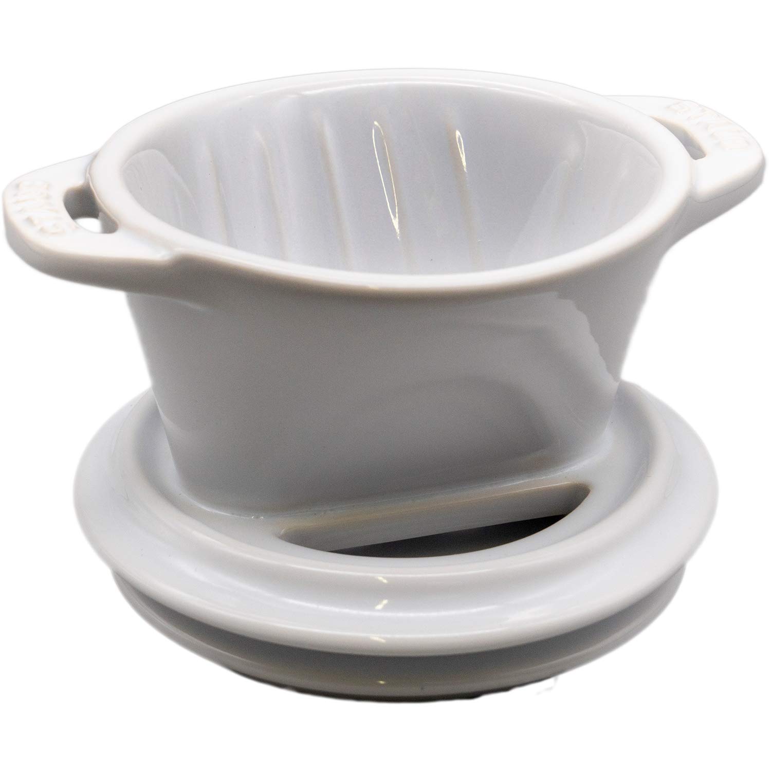 

Staub Dripper Glossy Ceramic Coffee Dripper Cups White Official Coffee White 1-2 [Японський продукт] 40508-535