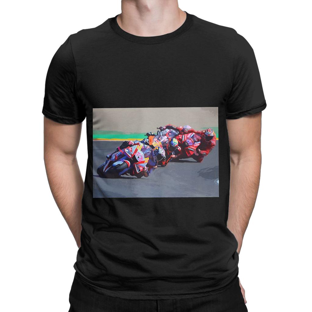 MotoGP Chasing Victory Funny Graphic 100 Cotton TShirt moto the gp Tees Tops For Unisex