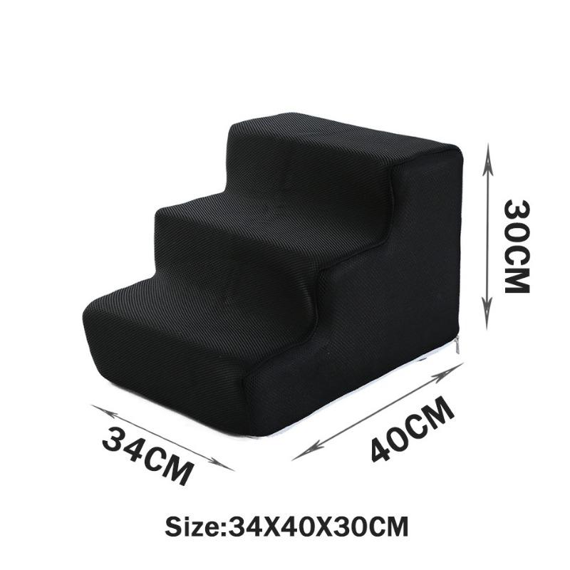 Removable Washable Anti Slip Foldable Pet Dog Cat Stairs High Elasticity Sponge Dog Training Stairs Cat Bed Stairs Play Stairs