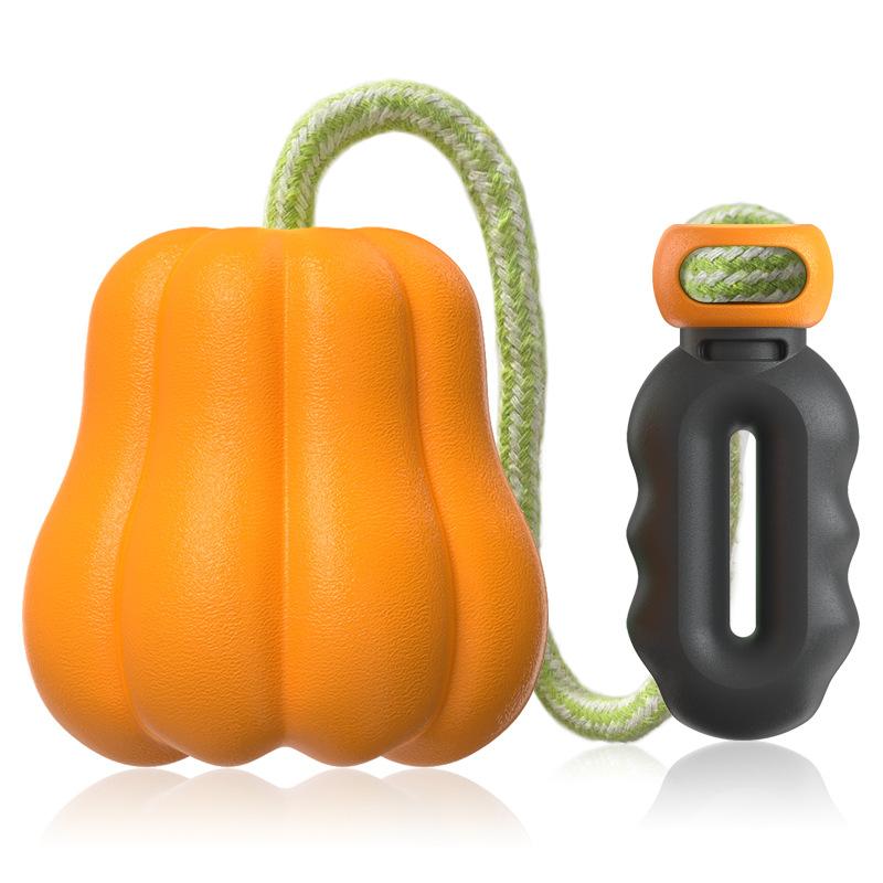 

Pet Supplies Halloween Pumpkin Teething Ball Squeaky Dog Toy Plastic Products Squeaky Toy жёлтый