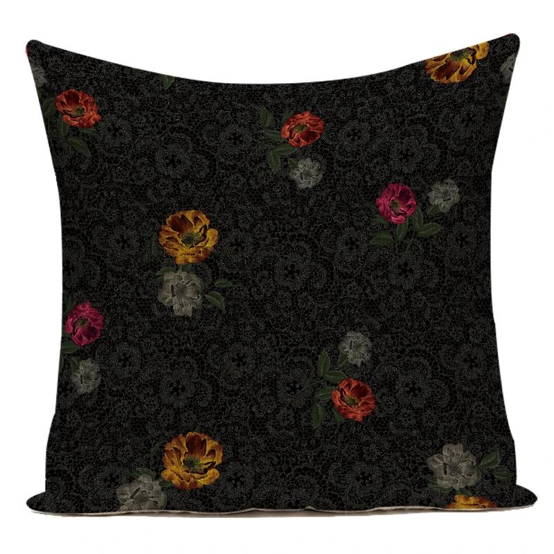 Decorative Throw Pillows Case Mandala Flower Geometric Middle Asian Ethnic Style Polyester Sofa Home Cushion Cover For Sofa