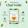Chai Vedic Tea | Tulsi Green Tea Classic | Tulsi Tea | Green Tea | 20 Tea Bags | Tea Powder