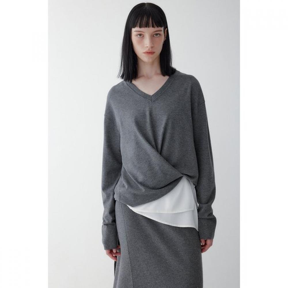 Vov Front Wrap Detail Knit Pullover 7155450004