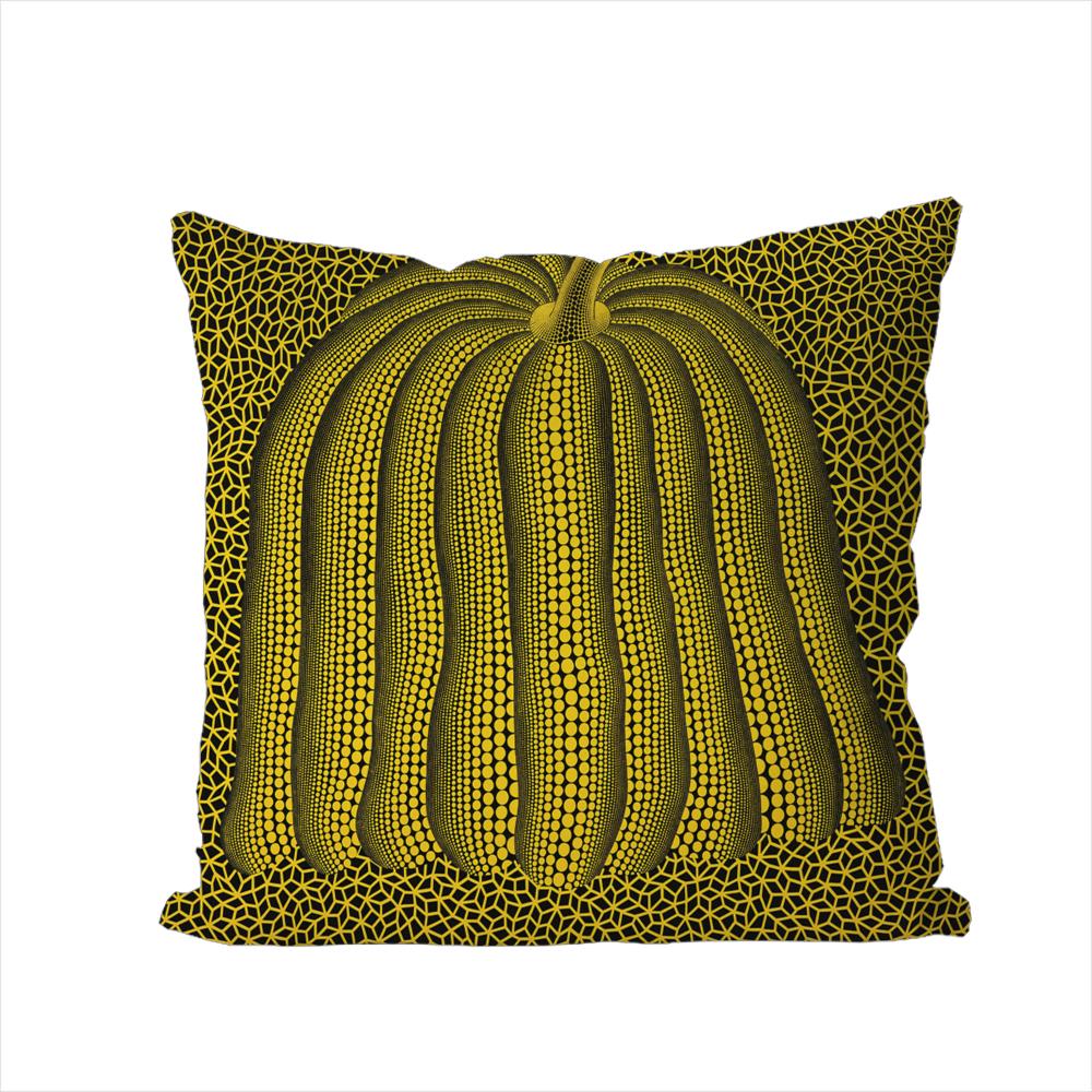 Yayoi Kusama Pumpkin Pillow Case For Car Sofa Decorative Home Doublesided Print Plush Square Throw Pillow Cushion Cover