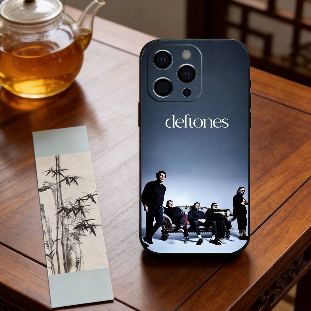 Band D-Deftones Handyhülle Silikon Weich Für IPhone 17 16 15 14 13 12 11 X XR Plus Pro Max Plus