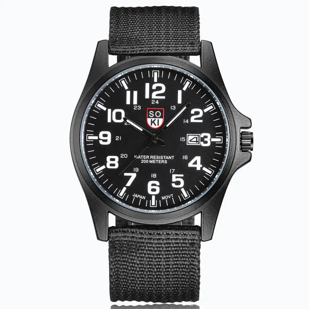 Nylon Band  Men Watch Wrist Watch Quartz Men Sports Watches