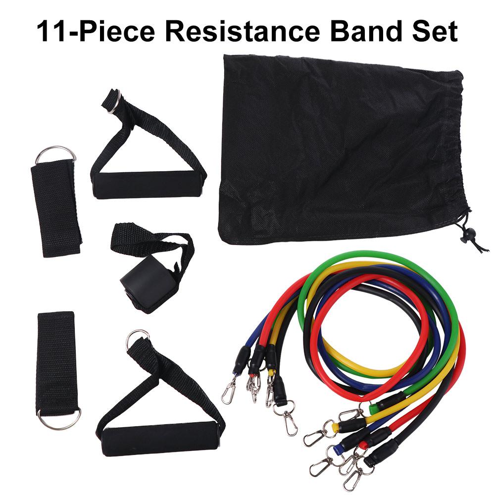 11Stk/Set Bruchfestes TPE Spannseilset Langlebiges Zugseilset Fitnessgerät