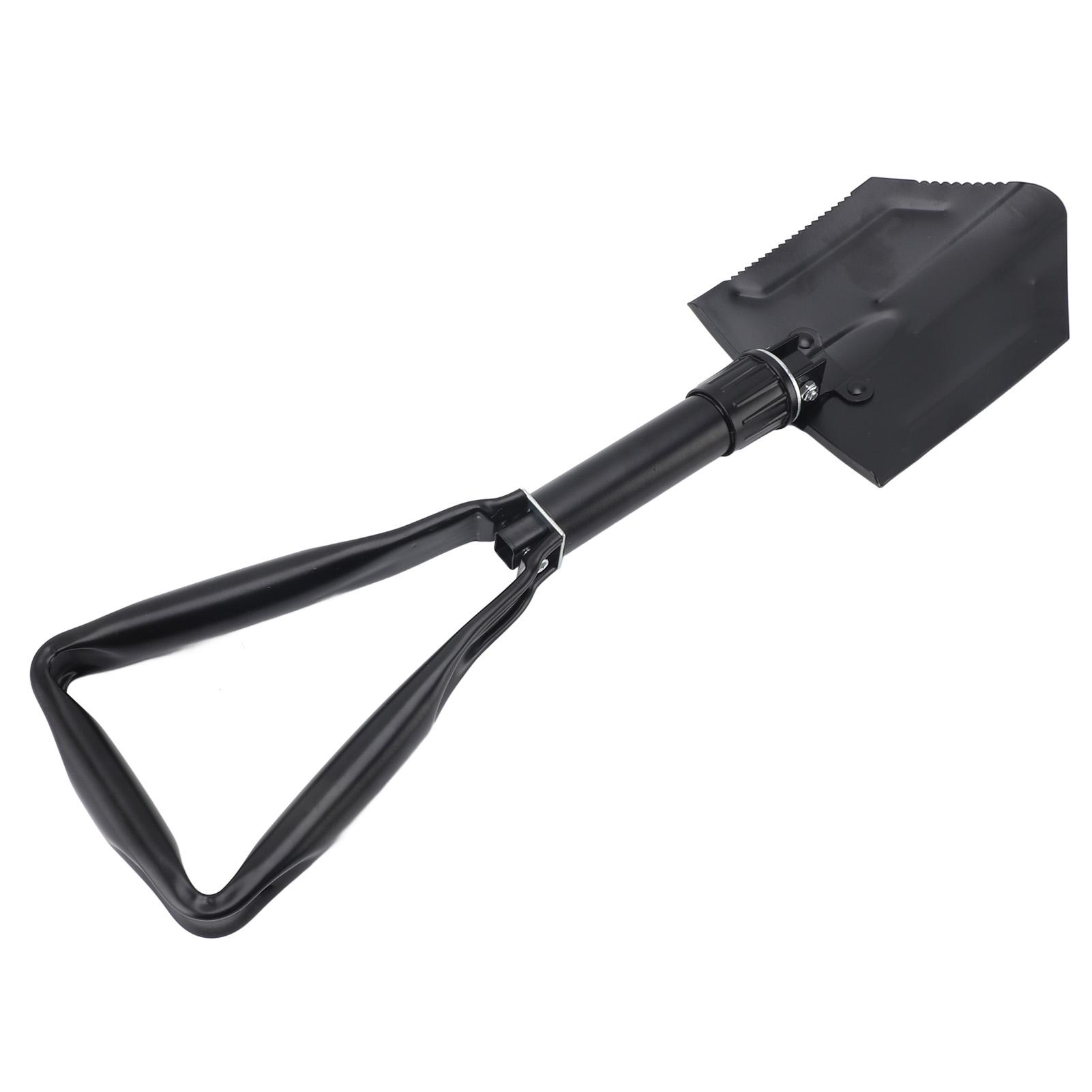 

23-дюймовая складная лопата с зубчатым полотном из высокоуглеродистой стали, портативная лопата для промышленной уборки