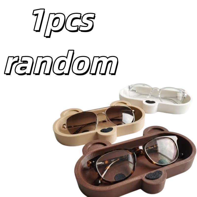

1pcs random Super Cute Teddy Bear Eyeglass Frame – Glasses Storage Rack, Prevents Loss, Fun Desk Organizer