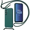 Protective Case - Samsung - Galaxy A25 5G - Hybrid Silicone - Shockproof - Adjustable Lanyard