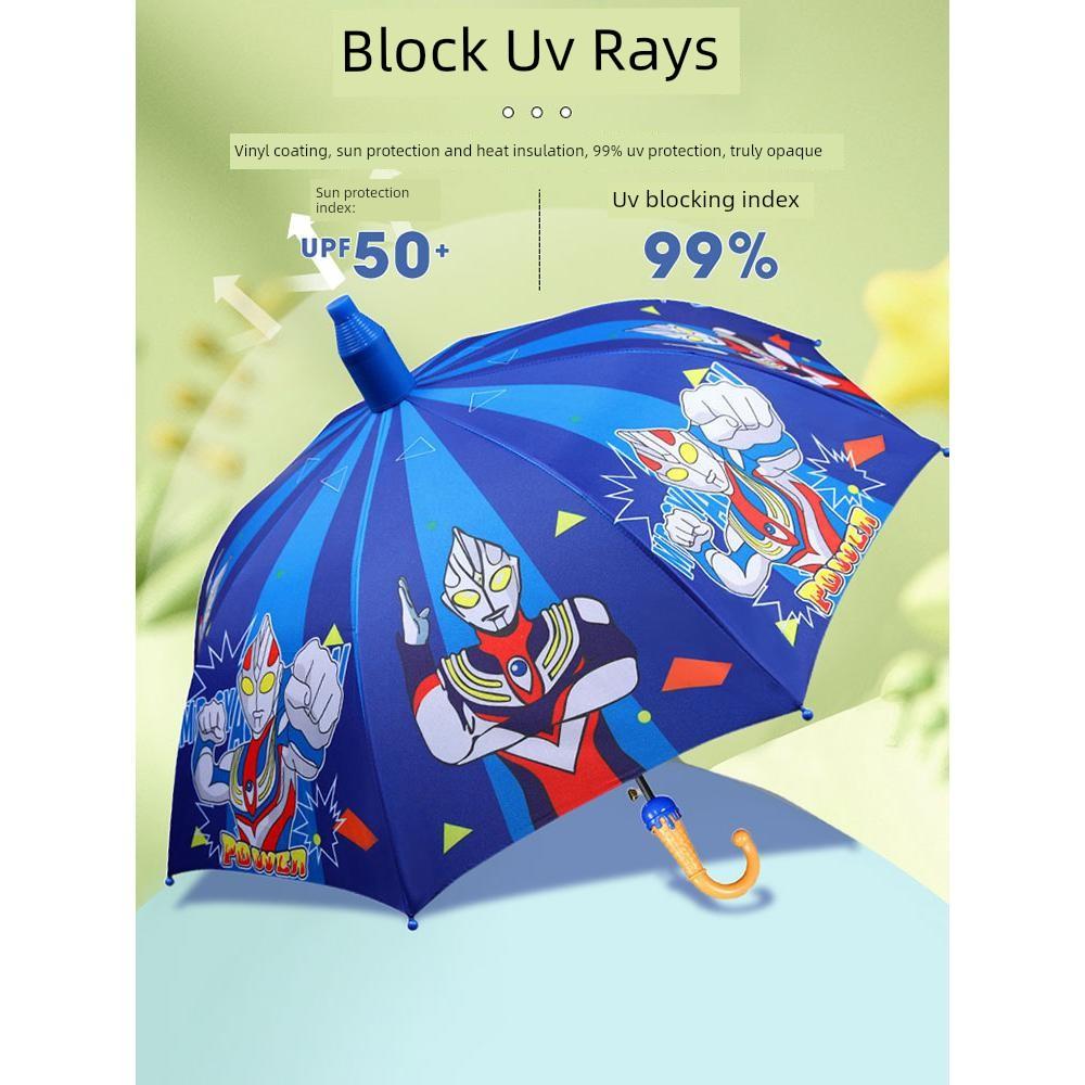 Otte Kids Sunny Umbrella Boy Man Girl Kindergarten Automatic Baby Lightweight Children Primary School Students Go to School Small!