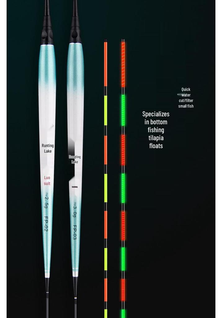 High Sensitivity Dual-Use Electronic Fishing Float for Crucian Carp and Tilapia - Day/Night Bright, Hard Tail Design for Wild & Black Pit Competition