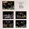 YUELU Colorful City Night Scene Scratch Art - Small Size