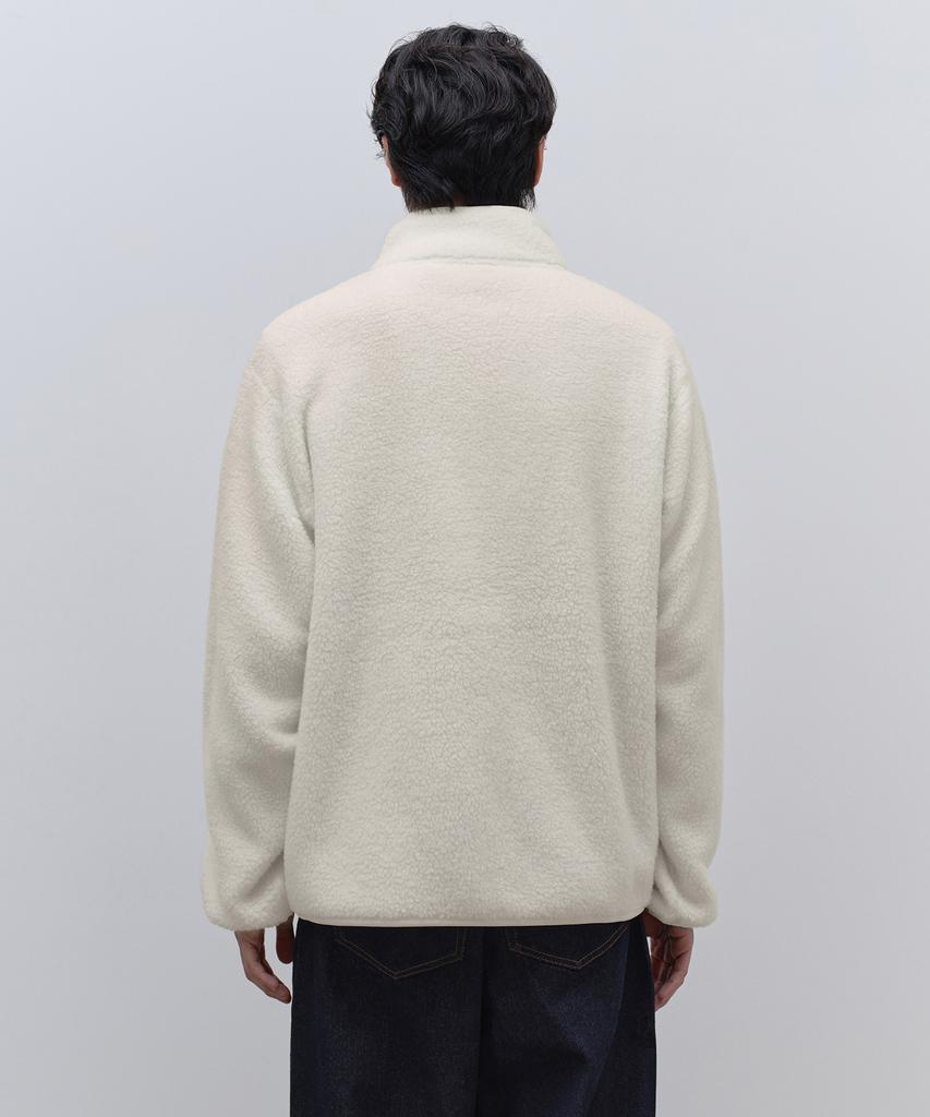 Musinsa Standard Essential Sherpa Fleece High-Neck Jacket [Ivory]