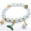 Elegant Crystal Butterfly Beaded Bracelet
