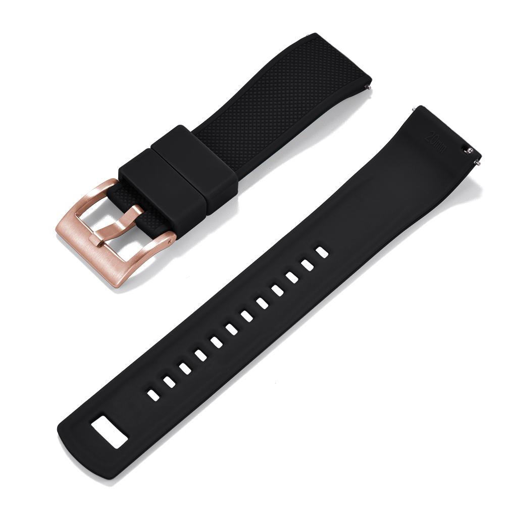 

STAPELP For Silicone Rubber Watch Band Quick Release Rubber Watch Strap 20mm Watch Strap Watch Replacement Watchband 20mm