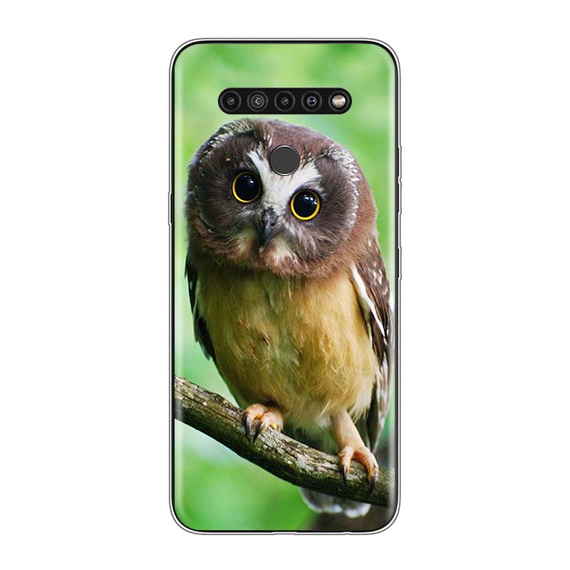 Camouflage Owl Animal For LG V60 V50S V50 G8X G8S G8 G7 ThinQ 5G K61 K51S K41S K30 K20 Q60 Q9 Soft Phone Case