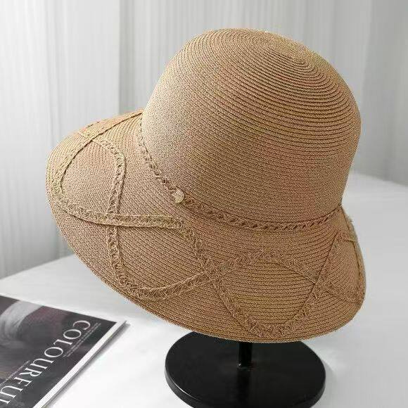 Summer Straw Hat Women's Sunscreen Hat Women's Sun Hat Large Brim Sun Hat Women's Straw Hat Seaside Beach Face Cover