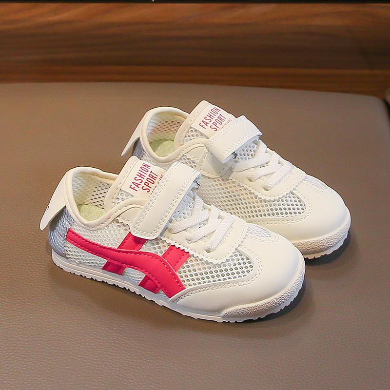 Çocuk Minimalist Spor ve Eğlence Ayakkabıları Öğrenci Hafif Koşu Ayakkabıları Tek Net Forrest Gump Ayakkabıları Çocuk Ayakkabıları Küçük Beyaz Ayakkabılar