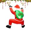 Inflatable Christmas Santa 6ft Lighted Santa Claus Yard Inflatables Outdoor Blow Up Christmas Decoration For Patio Window Garden